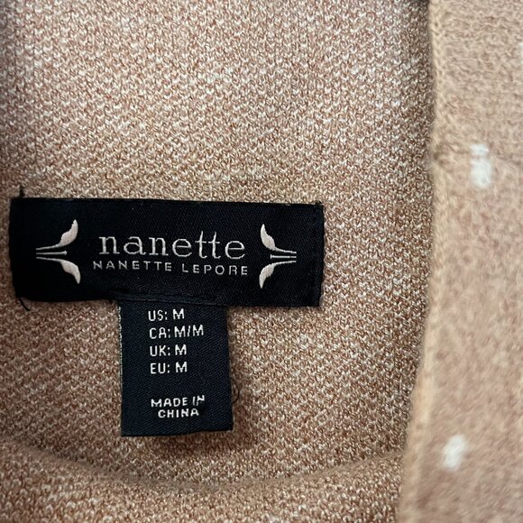 Nanette Leopre Sweater Vest Tunic Sleeveless Top Swiss Dot Sz M - Picture 8 of 12